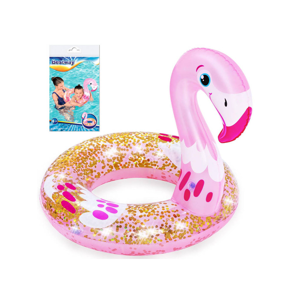 "Bestway" plaukimo žiedas flamingo rožinis 61cm 36306